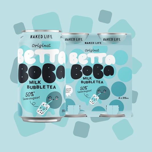 Betta Boba Original Milk Bubble Tea 12 pack